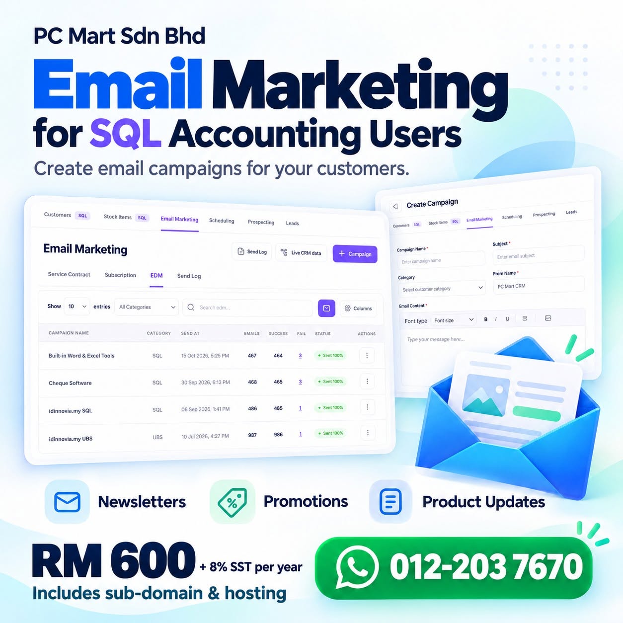 Email Marketing for SQL Accounting Users
